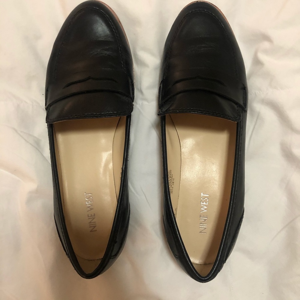 Nine West Black Loafers